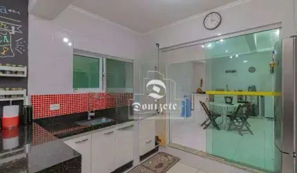 Sobrado com 3 dormitórios à venda, 162 m² por R$ 860.000,00 - Campestre - Santo André/SP