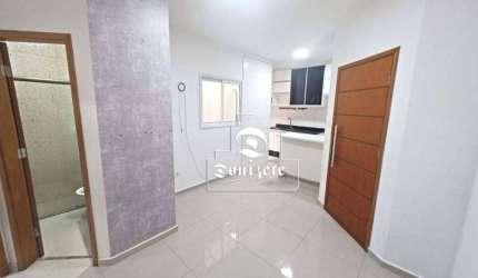 Apartamento com 2 dormitórios para alugar, 43 m² por R$ 2.595,00/mês - Campestre - Santo André/SP