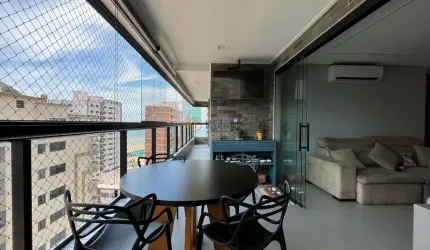 Imperdível Apartamento à Venda no Canto do Forte em Praia Grande-SP: 3 quartos, 3 suítes, 3 salas, 5 banheiros, 2 vagas, 118m²!