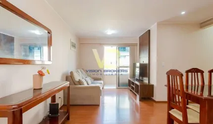 Apartamento SEMI-MOBILIADO com 2 dormitórios, SACADA, 58 m2 privativos, no Bairro Alto em Curitiba/