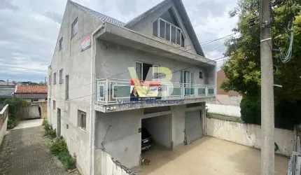 Sobrado triplex residencia e comercial, 419m2 averbados, terreno com 546m2, Atuba em Pinhais/PR!!
