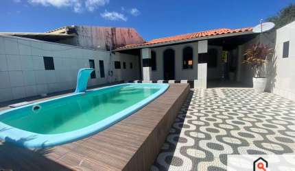 Alugo Anual Casa Arembepe 4/4 Suíte, Piscina - Volta do Robalo