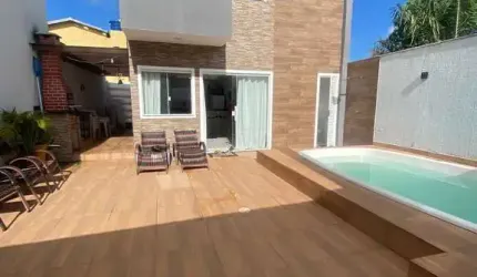 Vendo  Casa 5/4 Suítes, Piscina,  Barra  Jacuípe - Próximo  Rio Jacuípe e Rio Capivara