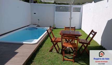 Casas Térrea 2/4 Suíte, Piscina, Suíte, Garagem, Condomínio Portal de Arembepe - Com Escritura - Financia