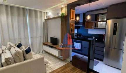 Apartamento com 2 dormitórios à venda, 46 m² por R$ 300.000,00 - Cariobinha - Americana/SP