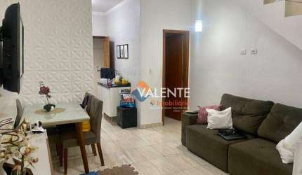 Sobrado com 2 dormitórios à venda, 59 m² por R$ 300.000,00 - Tupi - Praia Grande/SP
