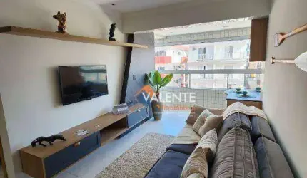 Apartamento com 2 dormitórios à venda, 69 m² por R$ 560.000,00 - Vila Guilhermina - Praia Grande/SP