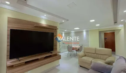 Apartamento mobiliado com 3 dormitórios, 132 m² - venda por R$ 700.000 ou aluguel por R$ 6.000/mês - Aviação - Praia Grande/SP