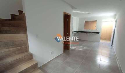 Sobrado com 2 dormitórios à venda, 55 m² por R$ 290.000,00 - Caiçara - Praia Grande/SP