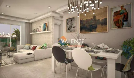 Apartamento com 2 dormitórios à venda, 62 m² por R$ 434.890,03 - Aviação - Praia Grande/SP