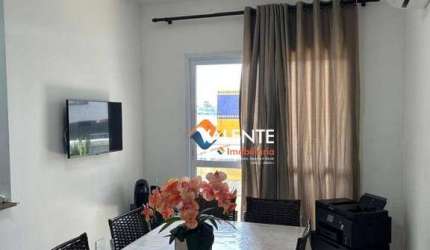 Apartamento mobiliado com 2 dormitórios à venda, 80 m² por R$ 424.000 - Vilamar - Praia Grande/SP
