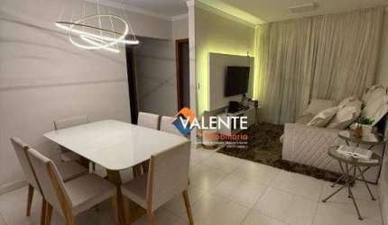 Apartamento com 2 dormitórios para alugar, 82 m² por R$ 4.000,00/mês - Aviação - Praia Grande/SP