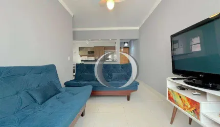 Praia da Enseada, Guarujá, 300 metros da praia, lindo apartamento de 1 quarto
