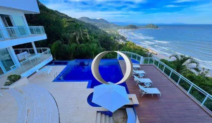 RESIDÊNCIA DE LUXO COM VISTA DESLUMBRANTE PARA O MAR - CONDOMÍNIO TIJUCOPAVA - GUARUJÁ/SP