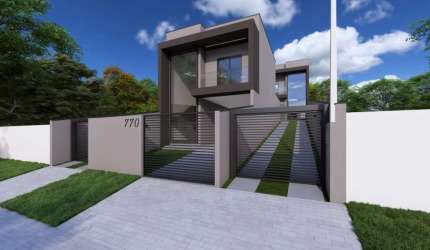 Sobrado com 3 quartos, 110m², à venda em Curitiba, Xaxim