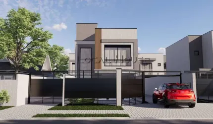 Sobrado à venda em Curitiba, Uberaba, com 3 quartos, 116,46m²