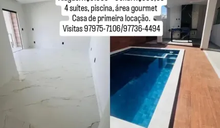 Casa contemporânea 4 suítes cond. Dom José