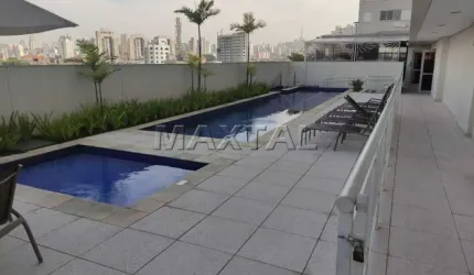 Apartamento no Brás com 46m², 1 dormitório, 1 banheiro e 1 vaga, com Sacada Goumet.