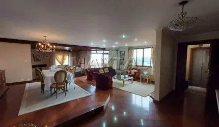 Apartamento na Água Fria, com 272m², 4 suítes, 5 vagas, mobiliado e próximo a Nova Cantareira.
