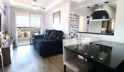 Apartamento 60m² à venda Vila Dom Pedro II, 2 dormitórios, sala com  varanda, 2 banheiros, 2 vagas.