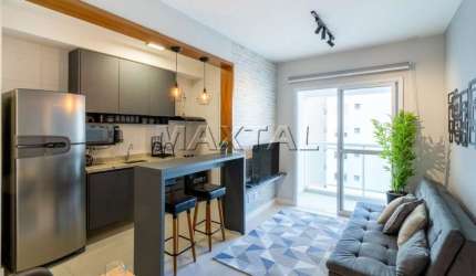 Apartamento Loft na Barra Funda Porteira Fechada com 1 suíte, 1 vaga de garagem, 45m².