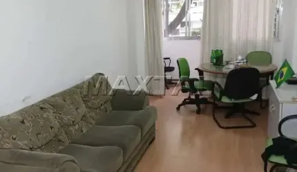Apartamento de 60 m² na região central de São Paulo, com 1 dormitório e 1 vaga.