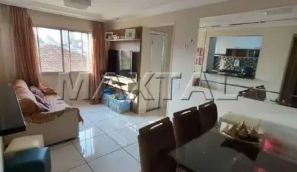 Apartamento à venda de 58m², com 2 dormitórios e 1 vaga de garagem, na Vila Mazzei.