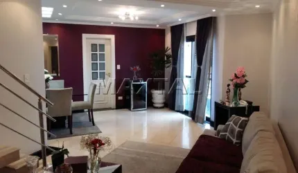 Cobertura à venda de 255m², com 4 dormitórios, 5 banheiros e 4 vagas, na Parada Inglesa.