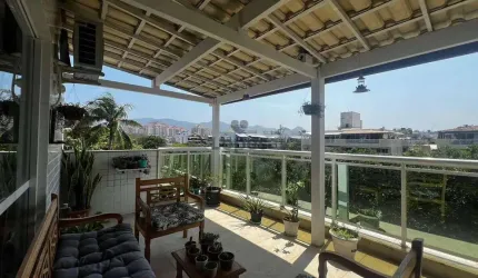 Cobertura à venda na Rua São Francisco de Assis, Recreio dos Bandeirantes, Rio de Janeiro, 205 m2 por R$ 1.290.000