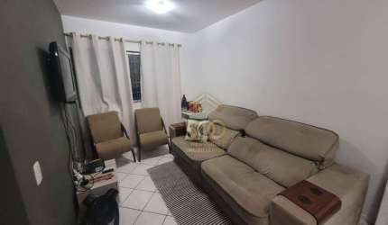Apartamento com 2 dormitórios para alugar,  por R$ 1.800/mês - Serraria - São José/SC