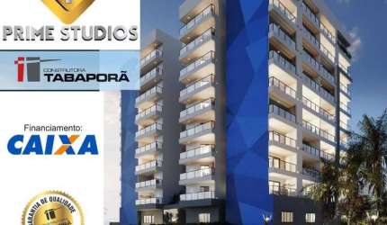 Residencial Prime Estúdio - Apartamentos estúdio de 38m² na Praia das Palmeiras