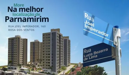 Apartamento à venda, 64 m² por R$ 289.052,78 - Rosa dos Ventos - Parnamirim/RN
