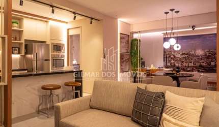 Apartamento novo à venda 3 quartos 1 suíte, Varanda gourmet, equipado com armári