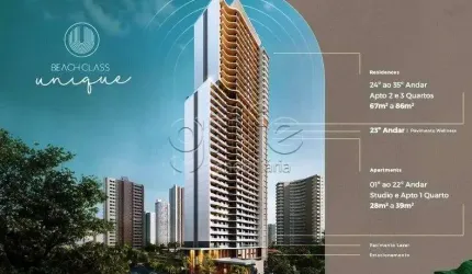 Apartamento com 1 quarto à venda na Avenida Rui Barbosa, 901, Meireles, Fortaleza por R$ 477.089