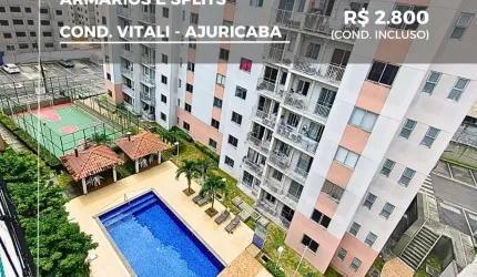 2 Quartos | Suíte com Closet | Armários | Splits