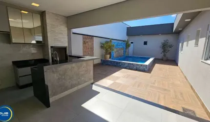 Casa de luxo em condomínio na cidade de Indaiatuba-SP, Residencial Evidências: 3 quartos, 3 suítes, 2 salas, 5 banheiros, 4 vagas, 195m².