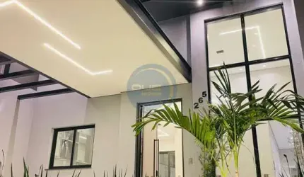Casa de luxo no condomínio Vila Itu Jardins do Império - Indaiatuba SP: 3 quartos, suíte, móveis planejados e área gourmet