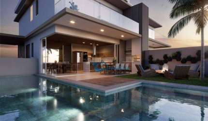 Casa com 4 dormitórios à venda, 410 m² por R$ 5.500.000,00 - Riviera Módulo 16 - Bertioga/SP