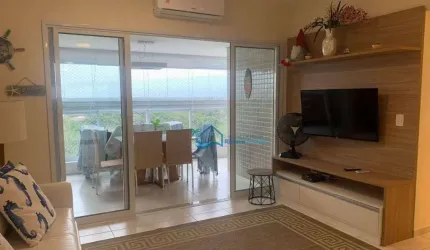 Apartamento com 3 dormitórios para alugar, 98 m² por R$ 750,00/dia - Jardim  São Lourenço - Bertioga/SP