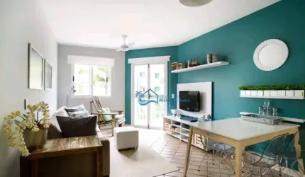 Apartamento com 2 dormitórios para alugar, 75 m² por R$ 1.200,00/dia - Riviera Módulo 03 - Bertioga/SP