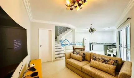 Village com 3 dormitórios para alugar, 100 m² por R$ 8.000,00/mês - Riviera - Módulo 26 - Bertioga/SP