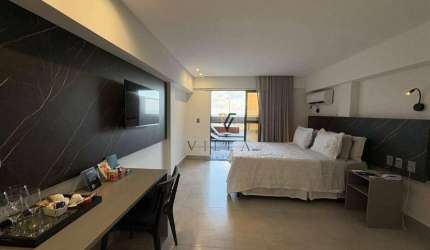 Flat à beira mar com 1 dormitório à venda, 51 m² por R$ 991.861 - Manaíra - João Pessoa/PB
