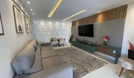 Apartamento com 3 dormitórios, Sala Ampla para 2 Ambientes e Varanda Integrada à venda, 143 m² por R$ 850.000 - Manaíra - João Pessoa/PB