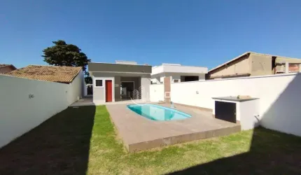 Casa em Itaipuaçu com piscina com2 dormitórios à venda, 101 m² por R$ 560.000 - Jardim Atlântico Oeste (Itaipuaçu) - Maricá/RJ