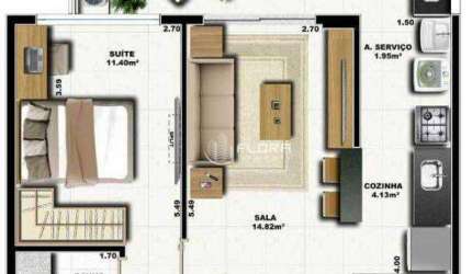 Apartamento com 1 dormitório à venda, 52 m² por R$ 560.000,00 - Itacoatiara - Niterói/RJ
