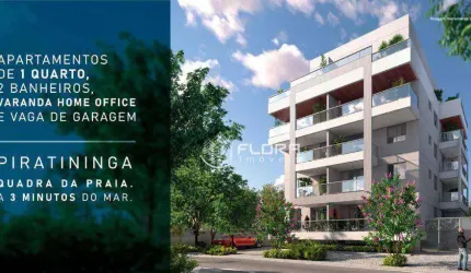 Apartamento com 1 dormitório à venda, 42 m² por R$ 499.900,00 - Piratininga - Niterói/RJ