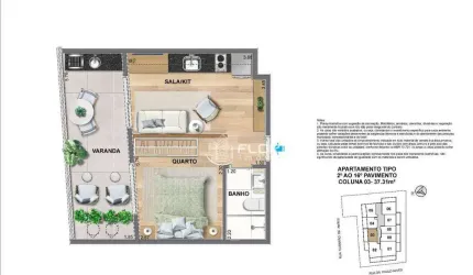 Studio com 1 dormitório à venda, 37 m² por R$ 409.900,00 - Ingá - Niterói/RJ