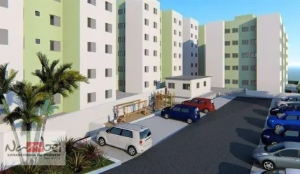 Apartamento Novo com 2 dormitórios à venda por R$ 168.000 - Jardim Dayse - Ferraz de Vasconcelos/SP