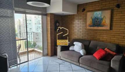 Apartamento &#224; venda com 86m&#178;, 3 quartos e 2 vagas na Vila Mariana - SP, próximo do Parcão