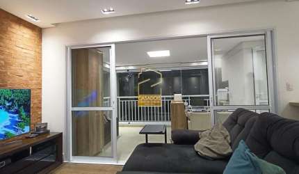 APARTAMENTO TOTALMENTE MOBILIADO E EQUIPADO COM 72 M&#178;, VARANDA GOURMET E 2 SU&#205;TES &#192; VENDA NA VILA MASCOTE